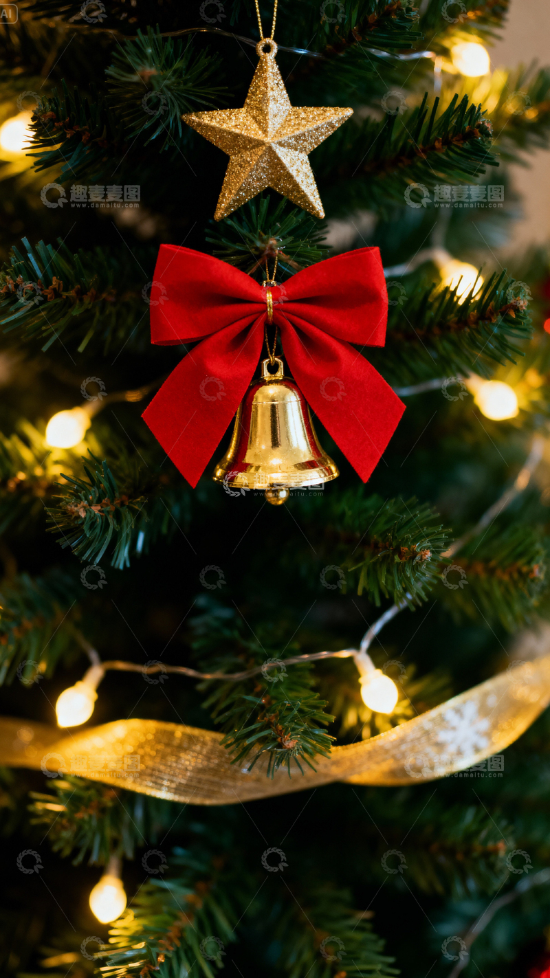 高清大图下载【趣麦麦图】圣诞节背景_竖屏083