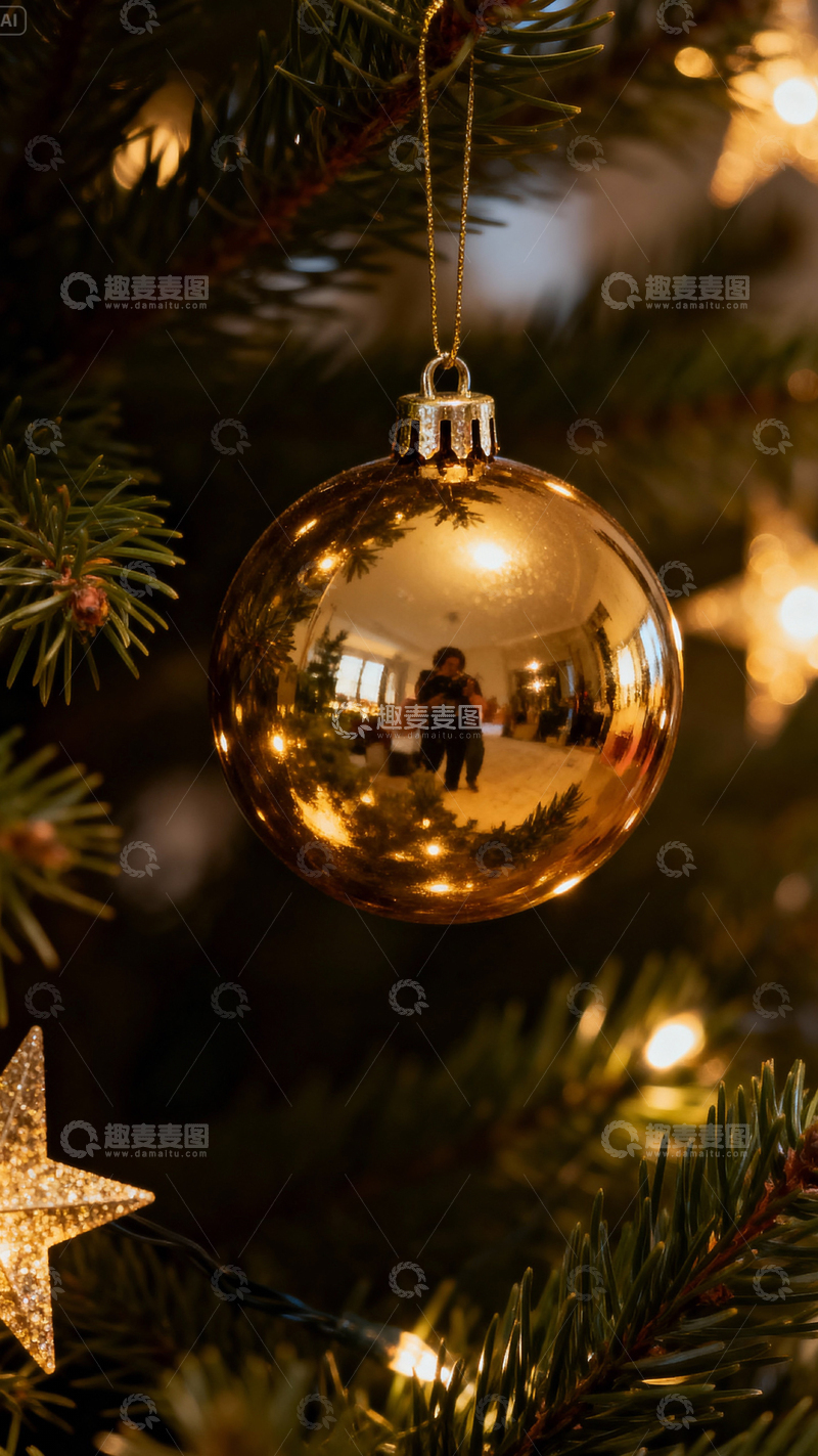 高清大图下载【趣麦麦图】圣诞节背景_竖屏087