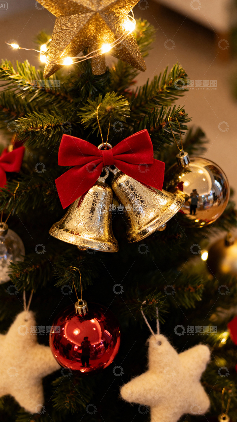 高清大图下载【趣麦麦图】 圣诞节背景_竖屏061