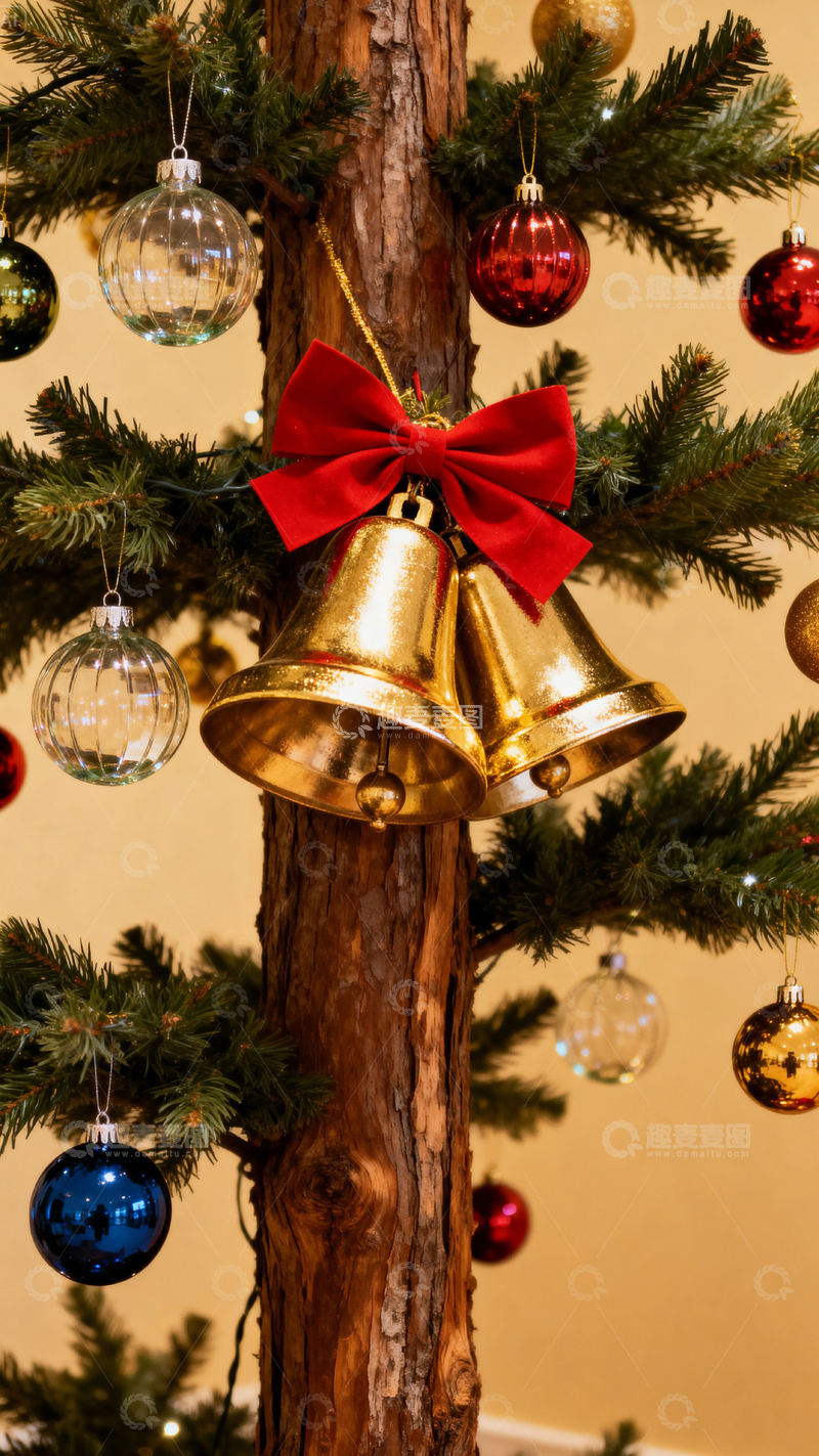 高清大图下载【趣麦麦图】 圣诞节背景_竖屏066