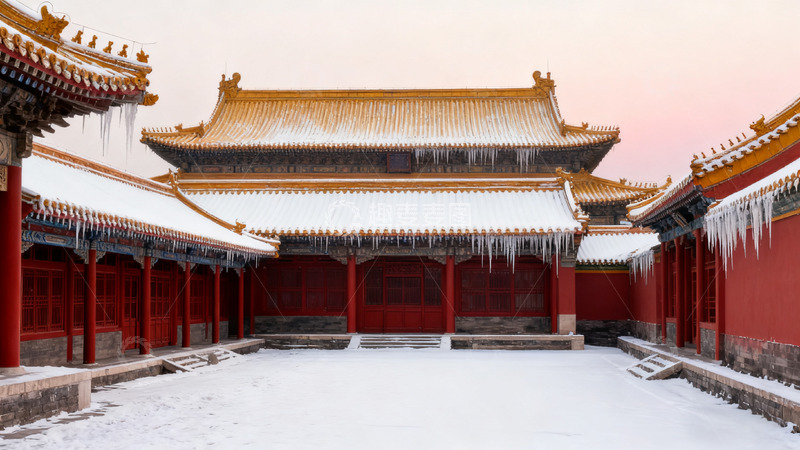 高清大图下载【趣麦麦图】故宫雪景古建筑风光摄影
