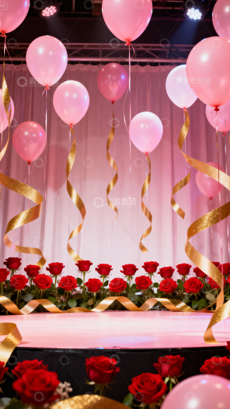 高清大图下载【趣麦麦图】 情人节婚礼浪漫背景_竖屏010