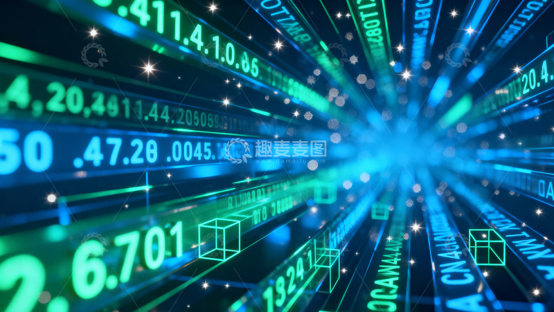 高清大图下载【趣麦麦图】 科技风数据背景031