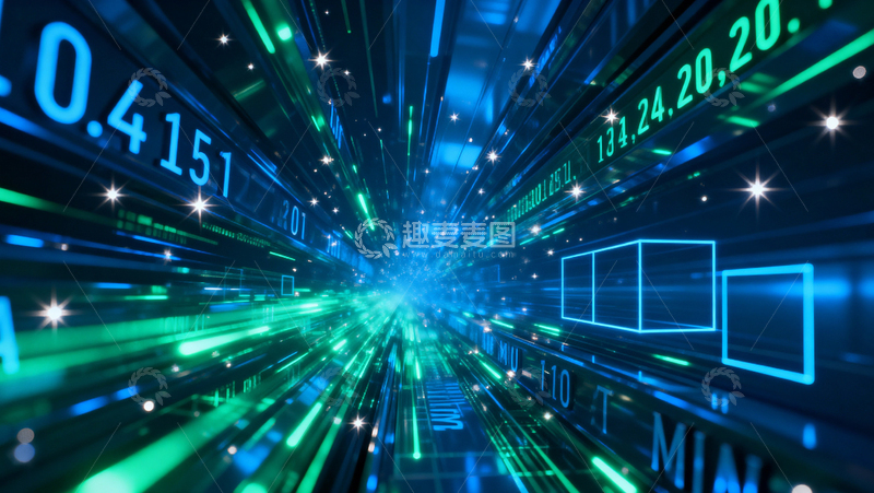 高清大图下载【趣麦麦图】 科技风数据背景030