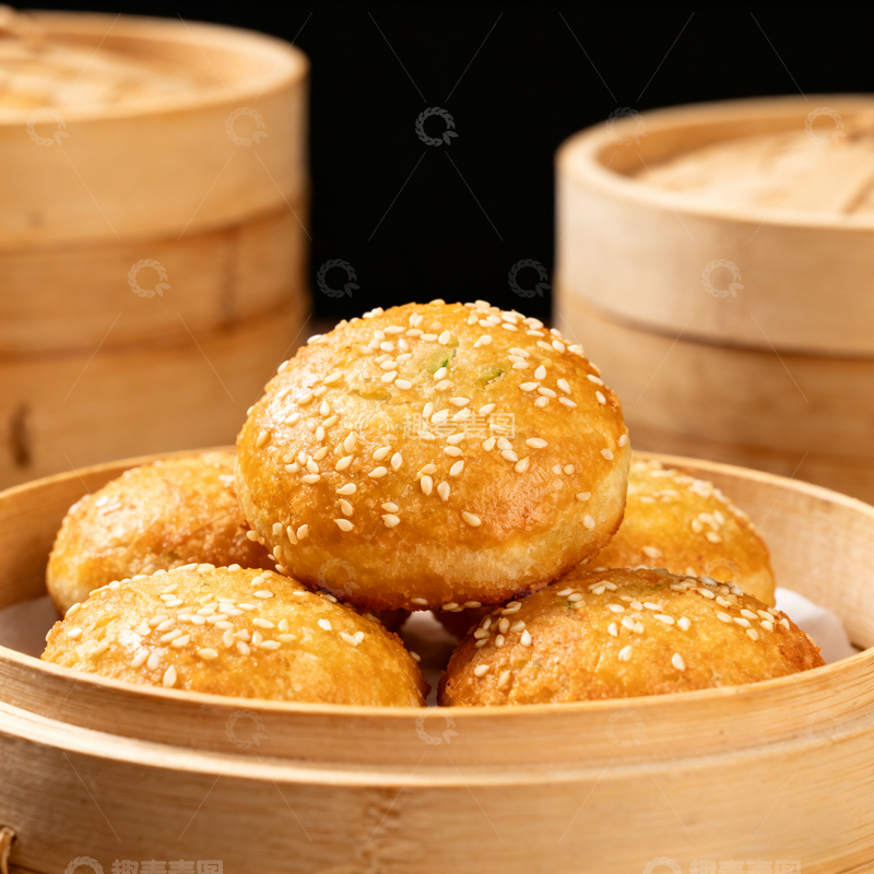 高清大图下载【趣麦麦图】广式咸煎饼中式点心美食摄影