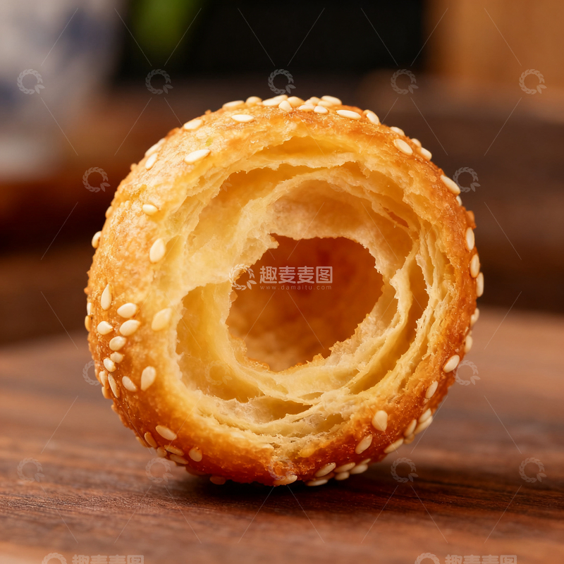 高清大图下载【趣麦麦图】酥脆圆形点心美食摄影