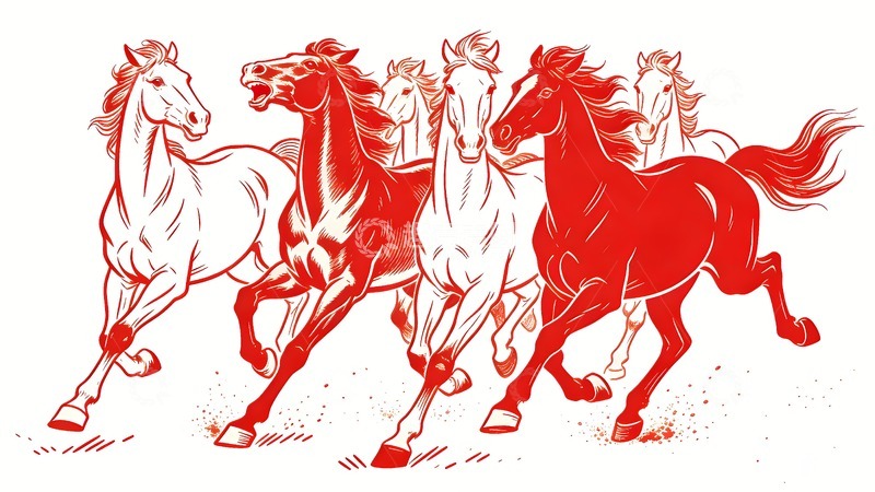 高清大图下载【趣麦麦图】骏马奔跑的图片