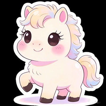 一只可爱的小马