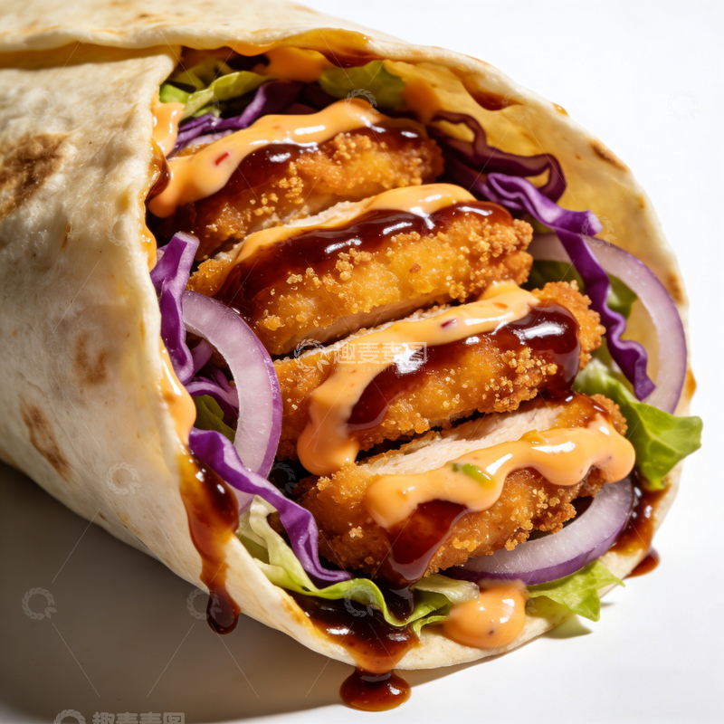 高清大图下载【趣麦麦图】美味卷饼快餐美食摄影图片