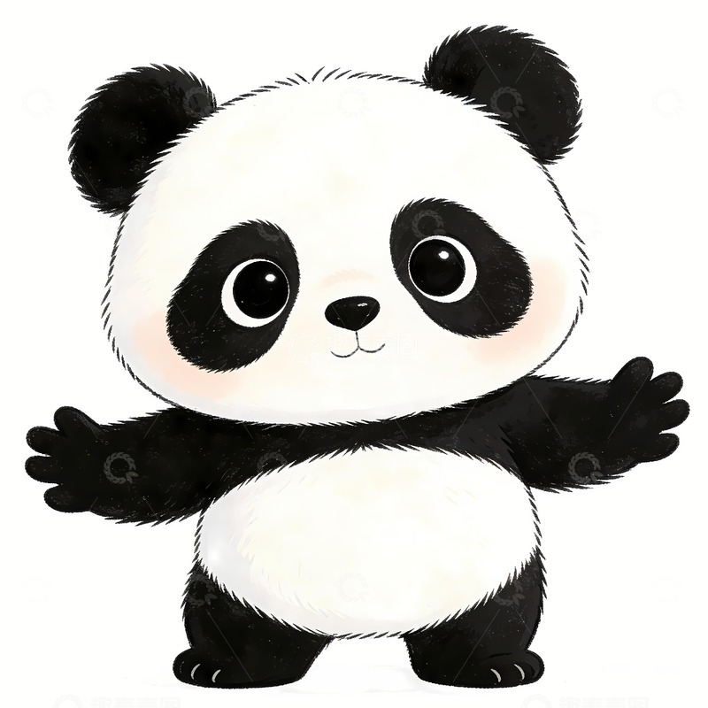 高清大图下载【趣麦麦图】呆萌可爱的大熊猫