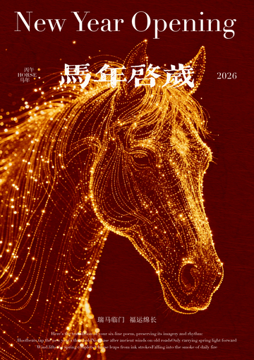 金光闪闪马年祝福海报设计素材