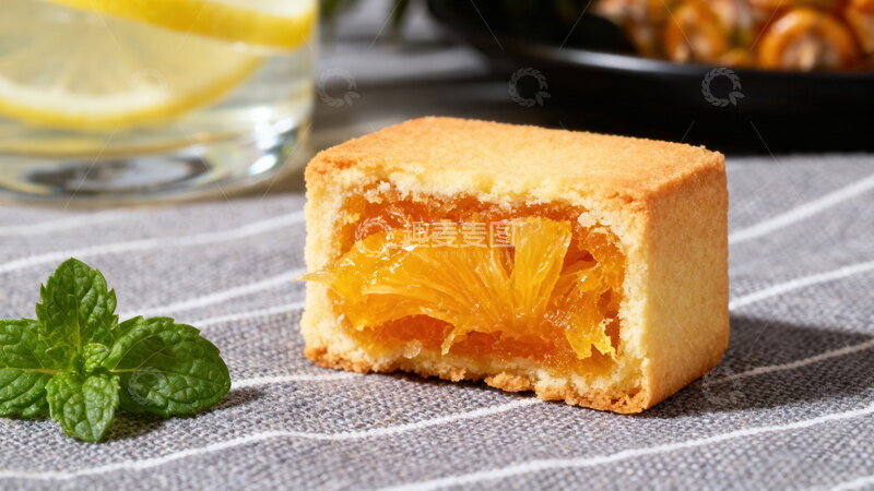 高清大图下载【趣麦麦图】凤梨酥  金黄 浓郁 