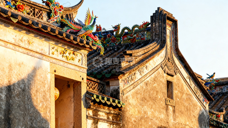 高清大图下载【趣麦麦图】传统中式建筑屋檐装饰