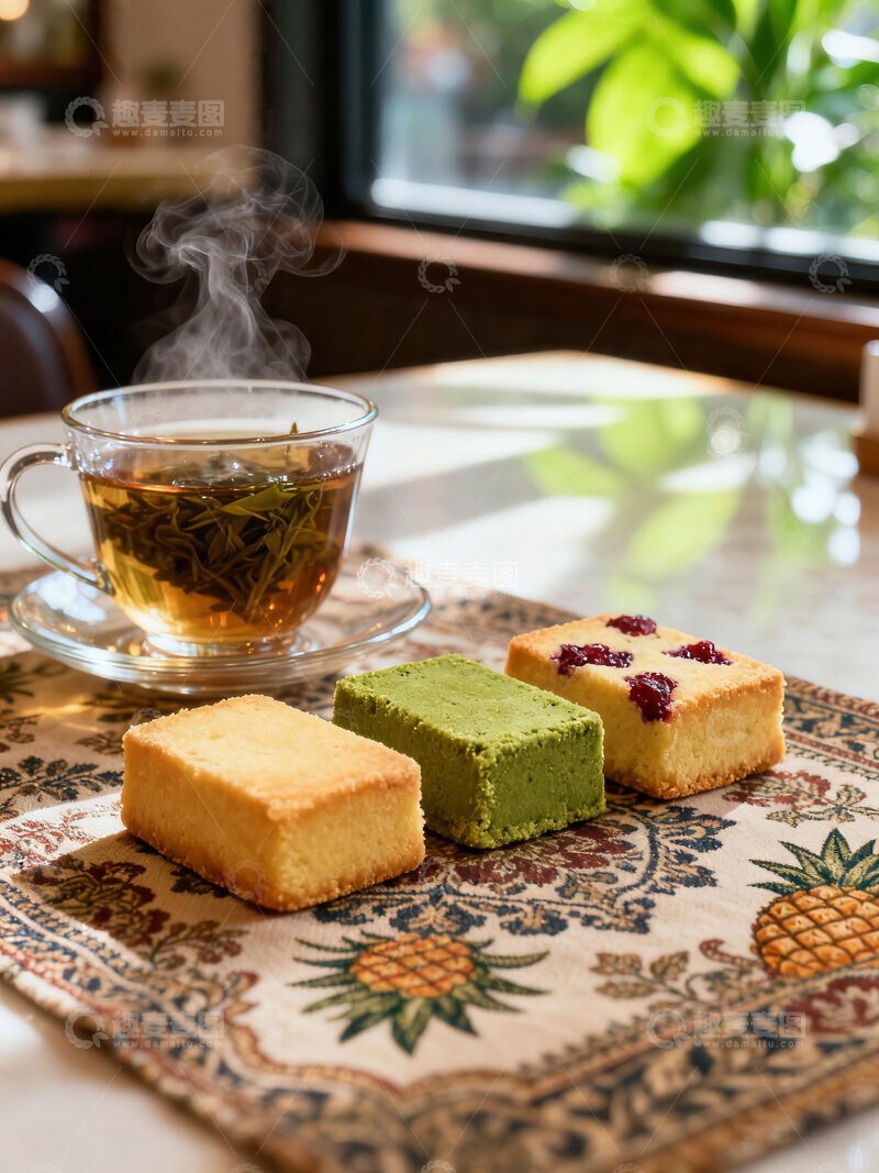 高清大图下载【趣麦麦图】凤梨酥  金黄 馈赠 