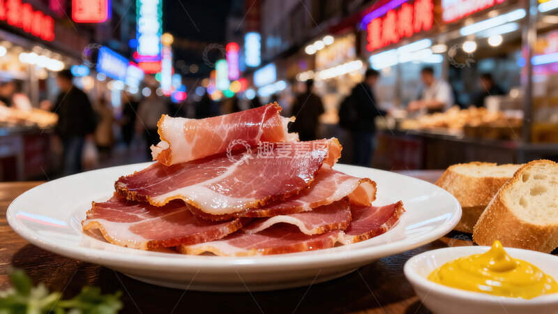 高清大图下载【趣麦麦图】火腿  嫣红  技艺      