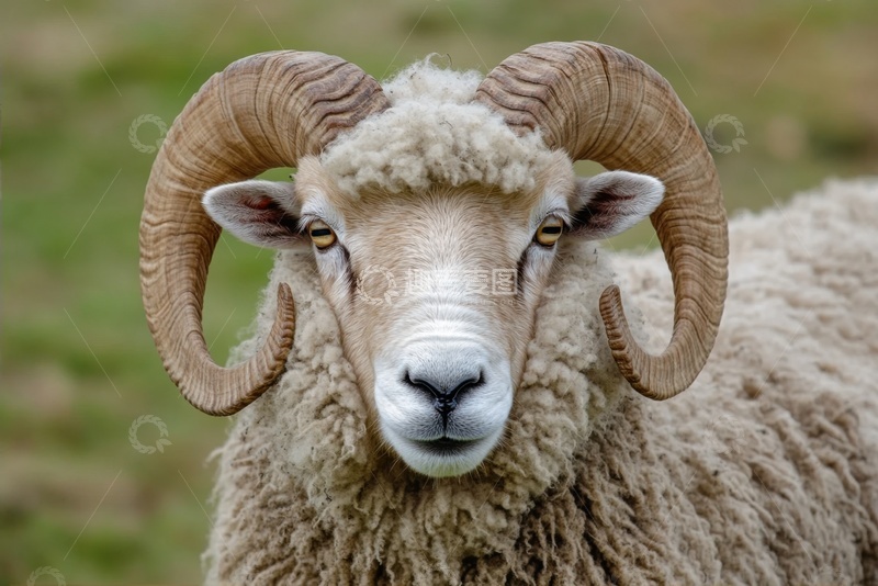 高清大图下载【趣麦麦图】大角羊特写摄影