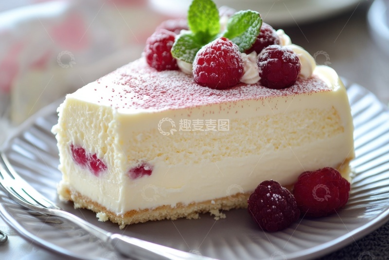 高清大图下载【趣麦麦图】美味的白色蛋糕