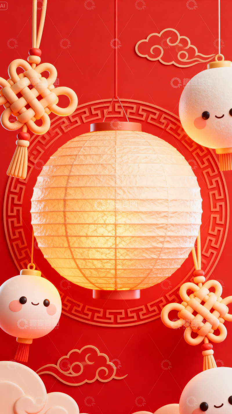 高清大图下载【趣麦麦图】 新年元旦春节背景_竖屏297