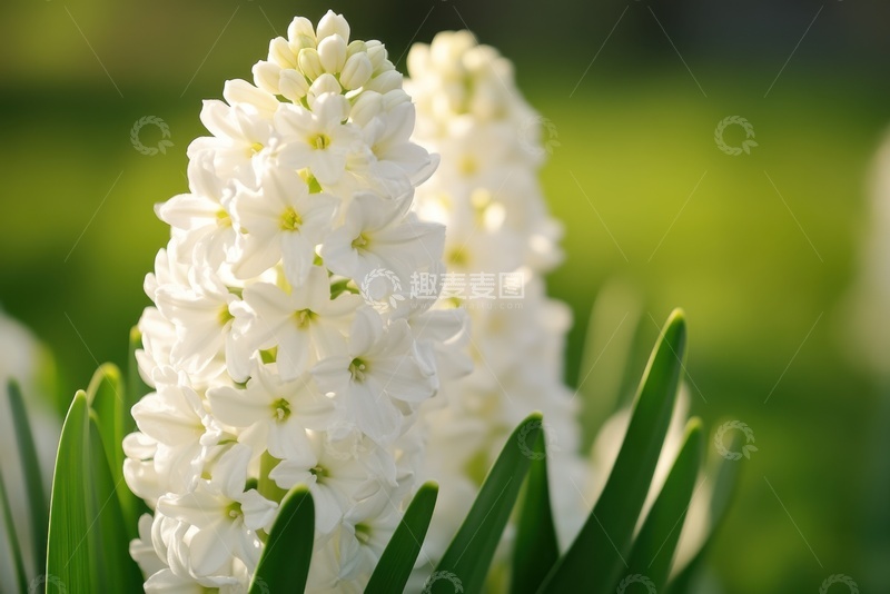 高清大图下载【趣麦麦图】白色的风信子植物摄影