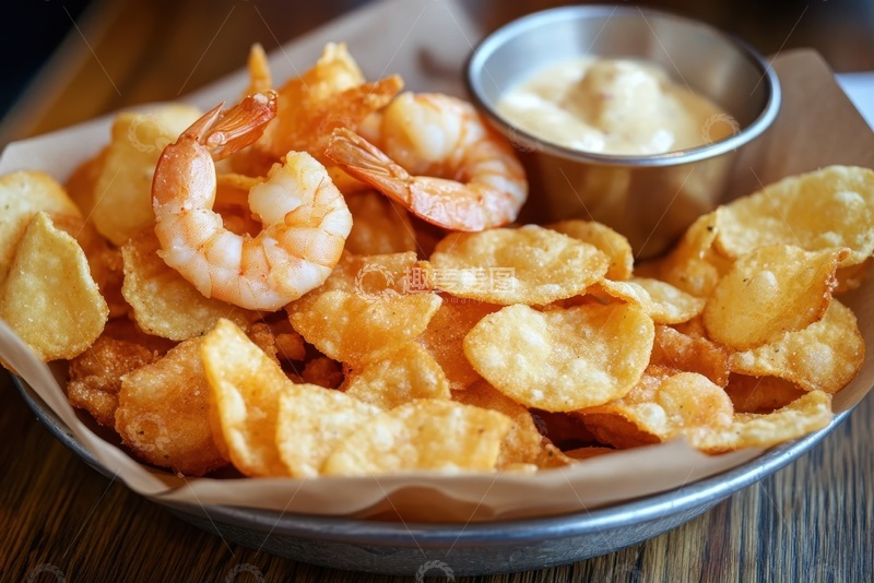 高清大图下载【趣麦麦图】美味的炸薯片小吃