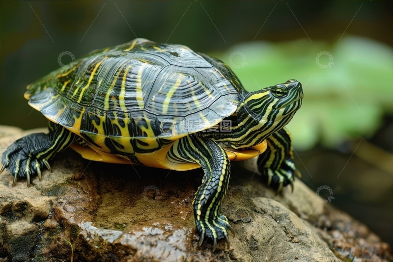 高清大图下载【趣麦麦图】一只乌龟在爬行