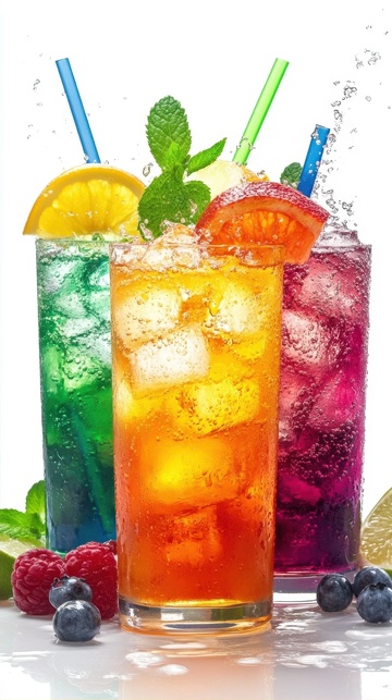 气泡饮料特写摄影