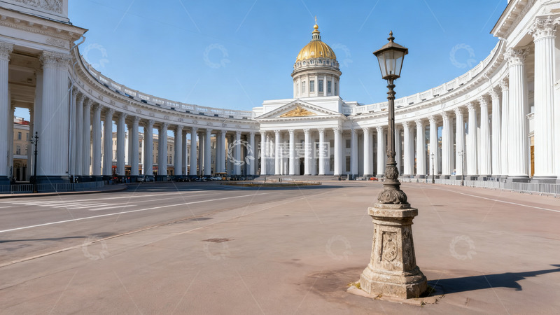 高清大图下载【趣麦麦图】古典建筑广场全景摄影