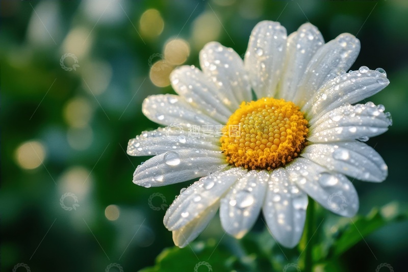 高清大图下载【趣麦麦图】盛开的一朵白色菊花