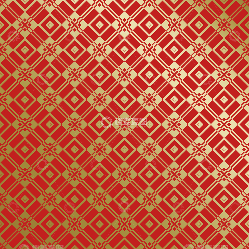 源文件下载【趣麦麦图】红金中式喜庆花纹背景774