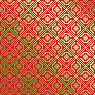 红金中式喜庆花纹背景761