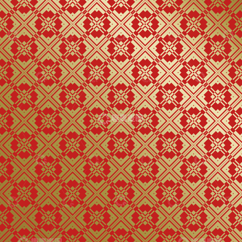 源文件下载【趣麦麦图】红金中式喜庆花纹背景775