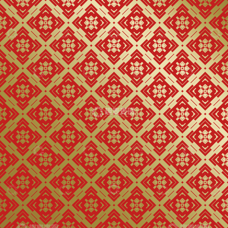 源文件下载【趣麦麦图】红金中式喜庆花纹背景754