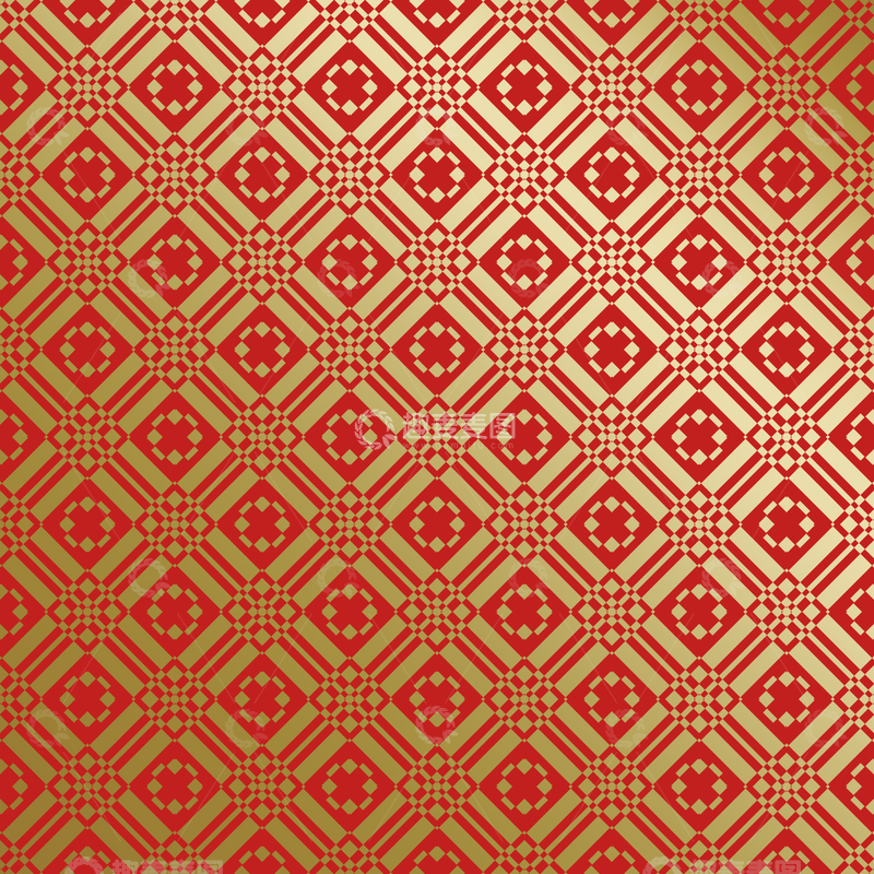 源文件下载【趣麦麦图】红金中式喜庆花纹背景771