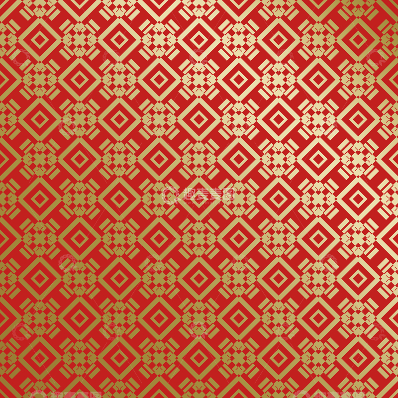 源文件下载【趣麦麦图】红金中式喜庆花纹背景768