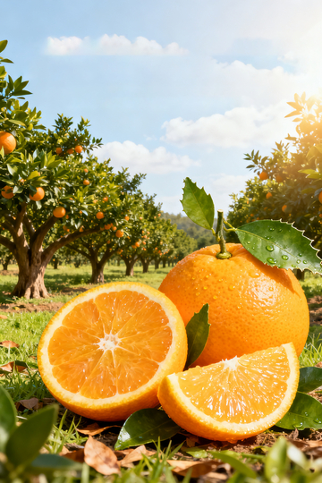 果园橙子丰收自然风光摄影