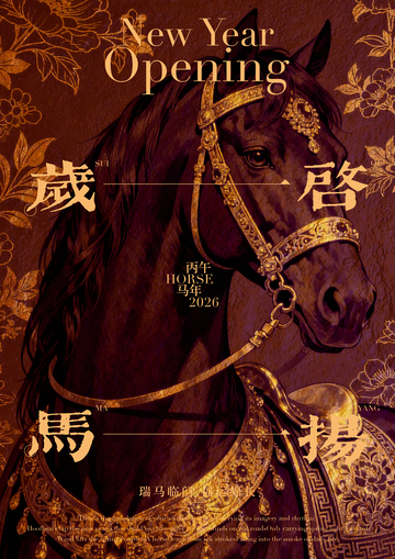 新年马年海报设计素材