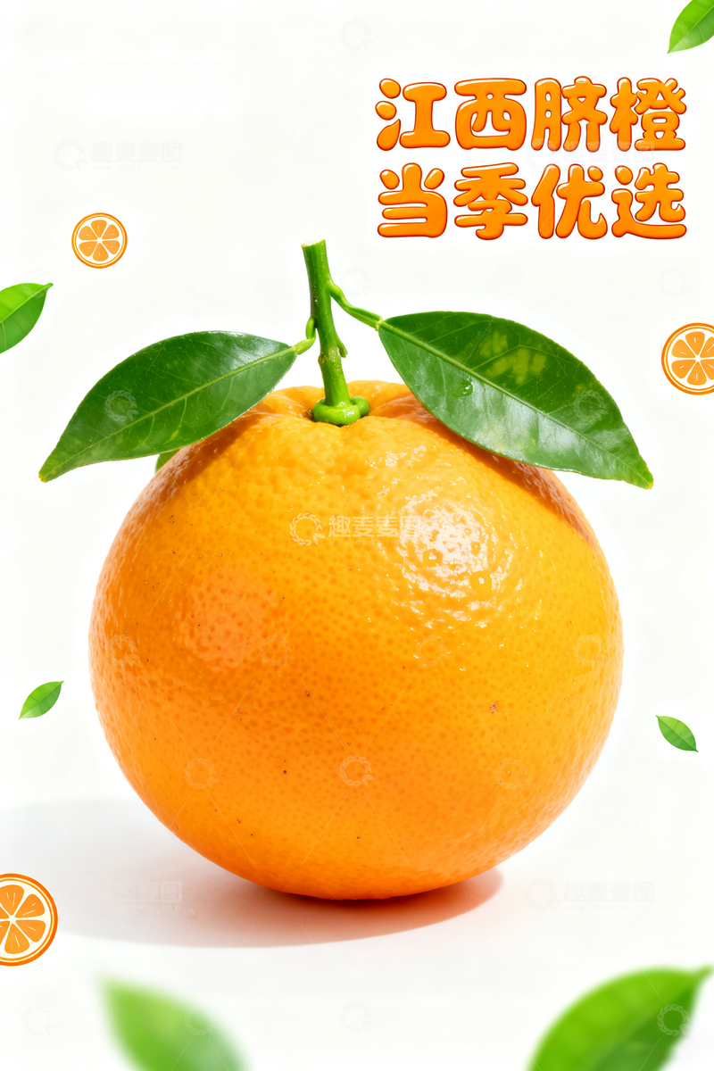高清大图下载【趣麦麦图】江西脐橙当季精选