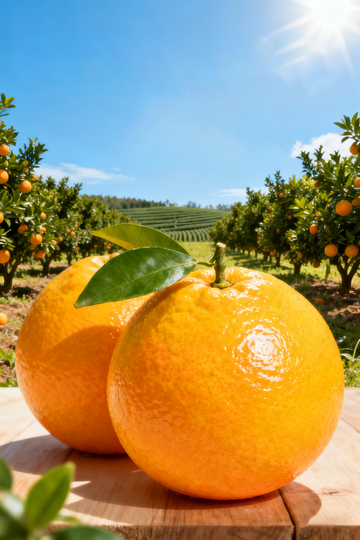 阳光果园橙子美景摄影