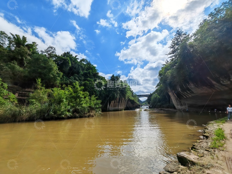 高清大图下载【趣麦麦图】自然风光河流山谷景色