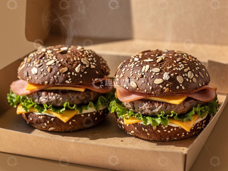 高清大图下载【趣麦麦图】汉堡快餐美食摄影图片