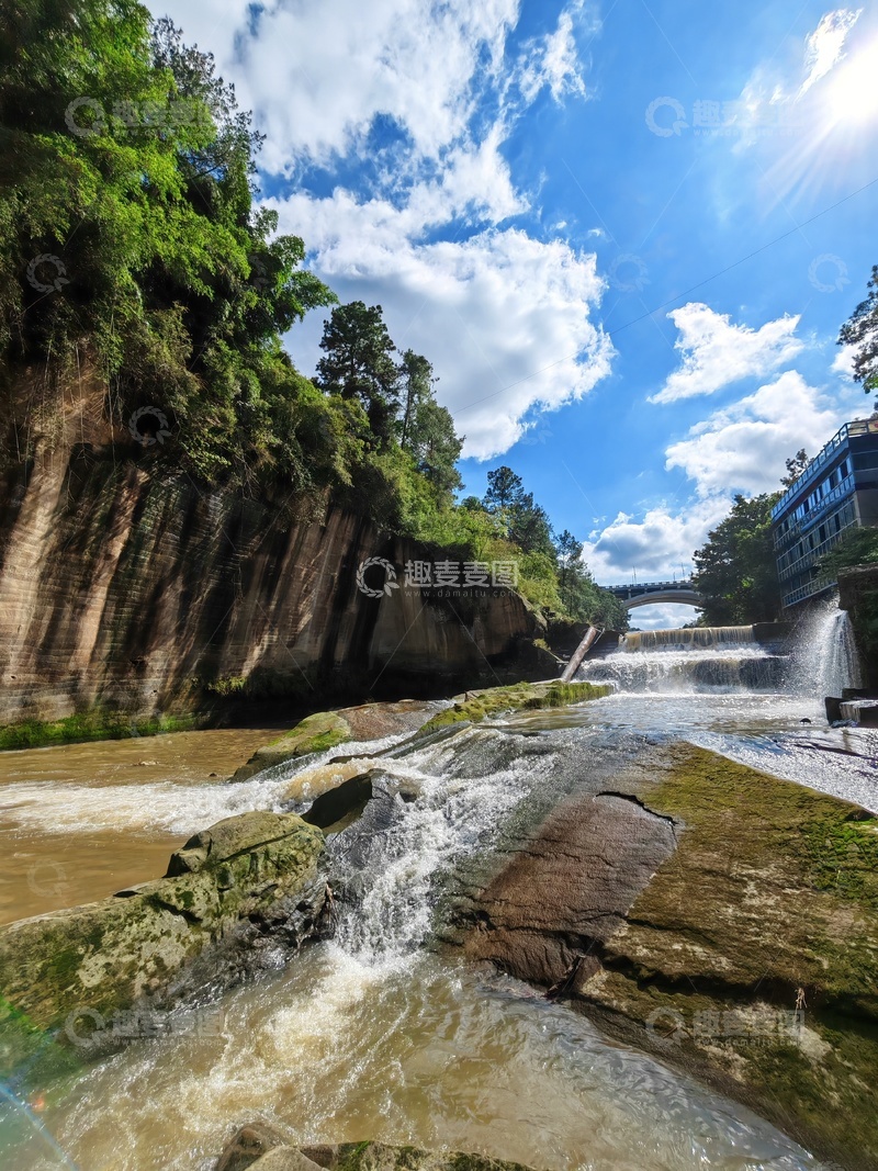高清大图下载【趣麦麦图】山水风光瀑布溪流美景
