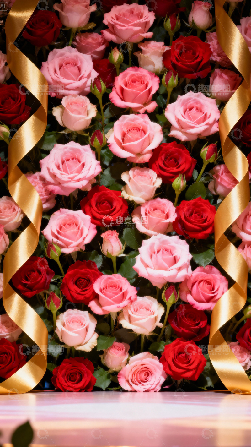 高清大图下载【趣麦麦图】情人节婚礼浪漫背景_竖屏051