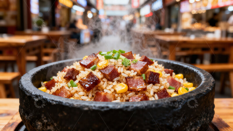 高清大图下载【趣麦麦图】卤肉饭  酱色  地道   