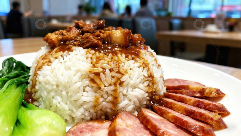高清大图下载【趣麦麦图】卤肉饭  酱色   美味    