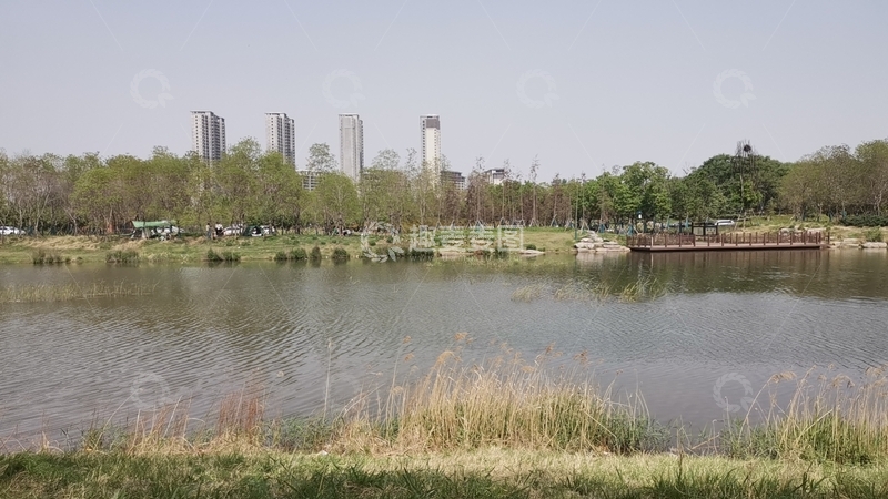 高清大图下载【趣麦麦图】公园里的河流