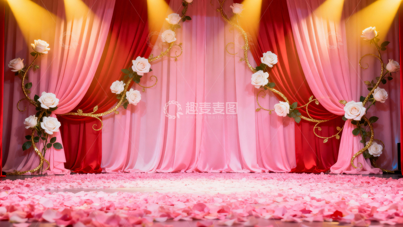 高清大图下载【趣麦麦图】情人节婚礼浪漫背景014