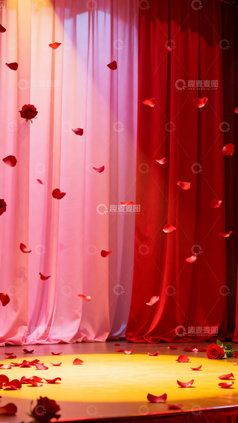 高清大图下载【趣麦麦图】情人节婚礼浪漫背景_竖屏074