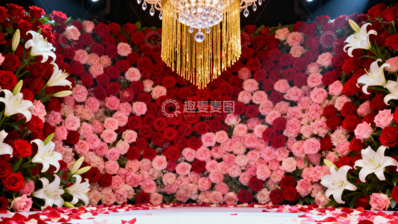 高清大图下载【趣麦麦图】情人节婚礼浪漫背景005