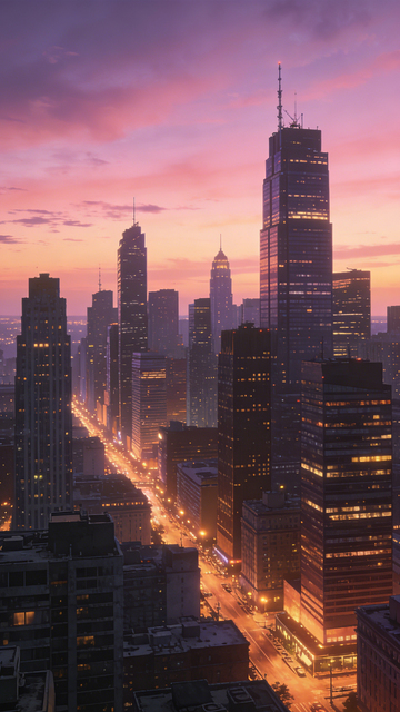 城空霞色都市幻彩1