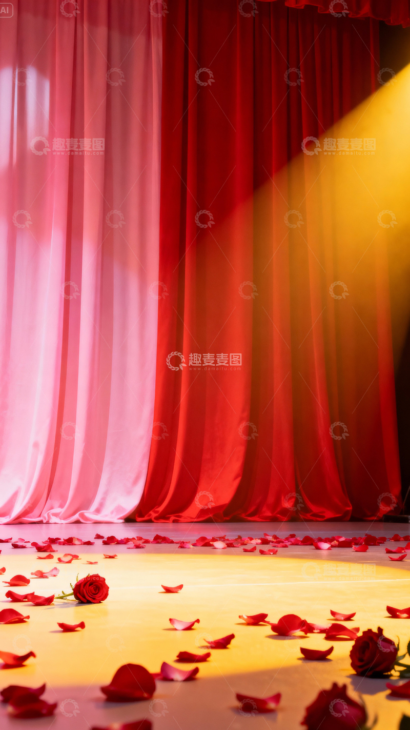 高清大图下载【趣麦麦图】情人节婚礼浪漫背景_竖屏075